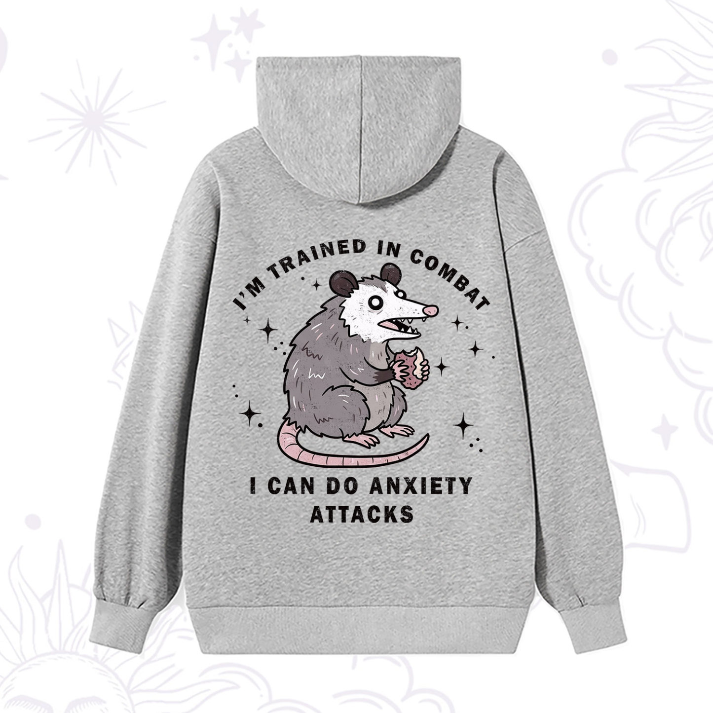 Purplehecate Anixety Attack Opossum Hoodie