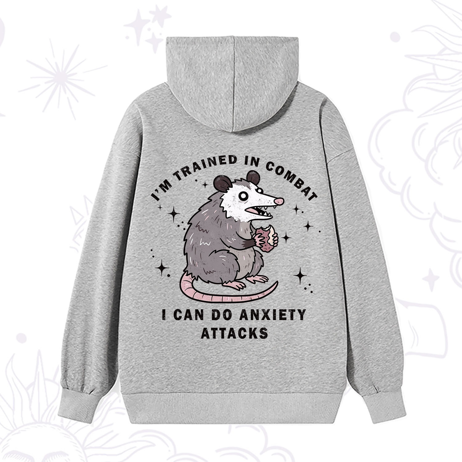 Purplehecate Anixety Attack Opossum Hoodie
