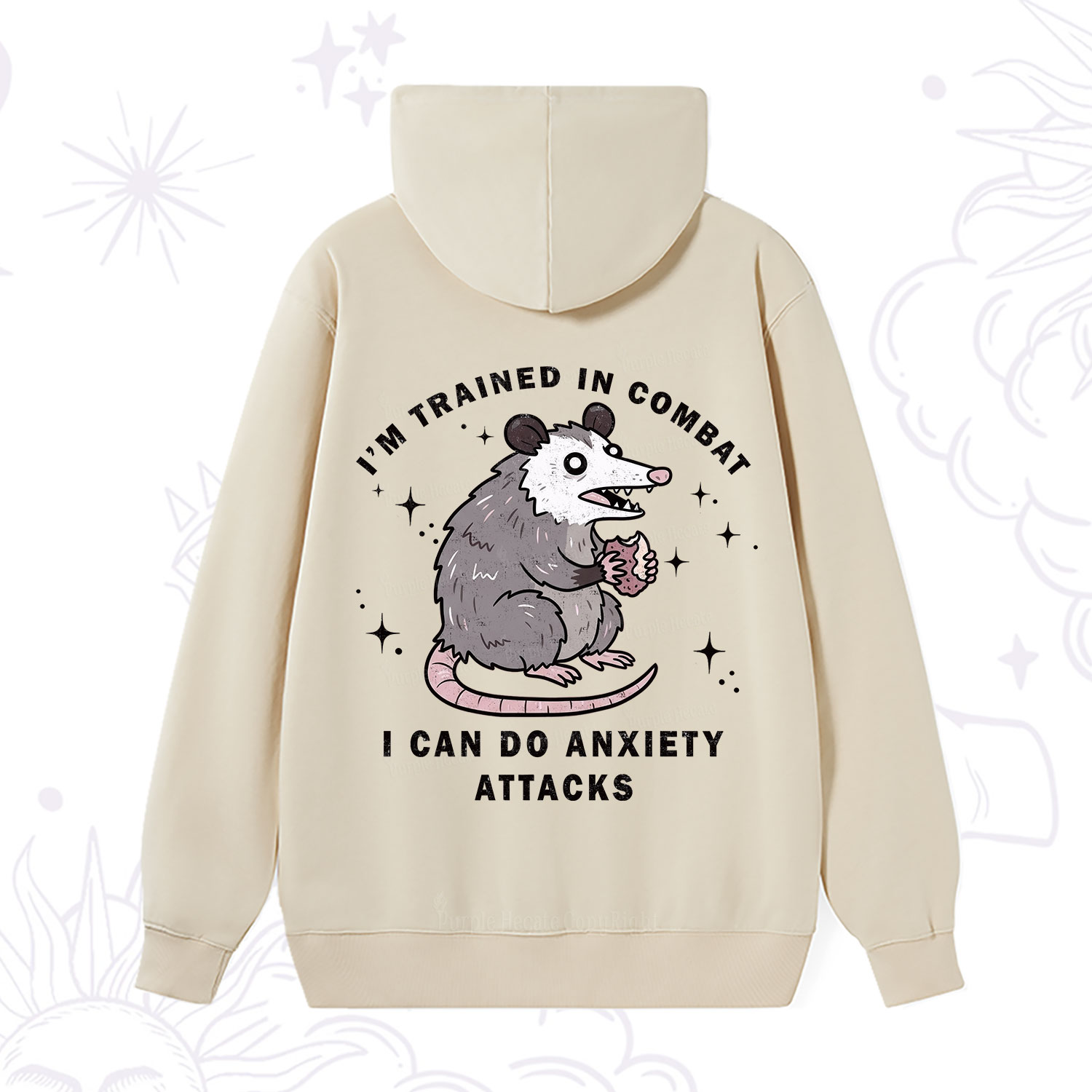 Purplehecate Anixety Attack Opossum Hoodie