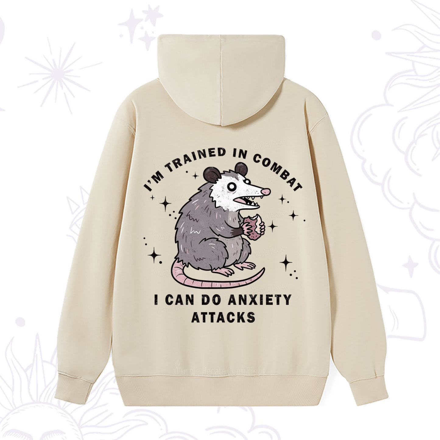 Purplehecate Anixety Attack Opossum Hoodie