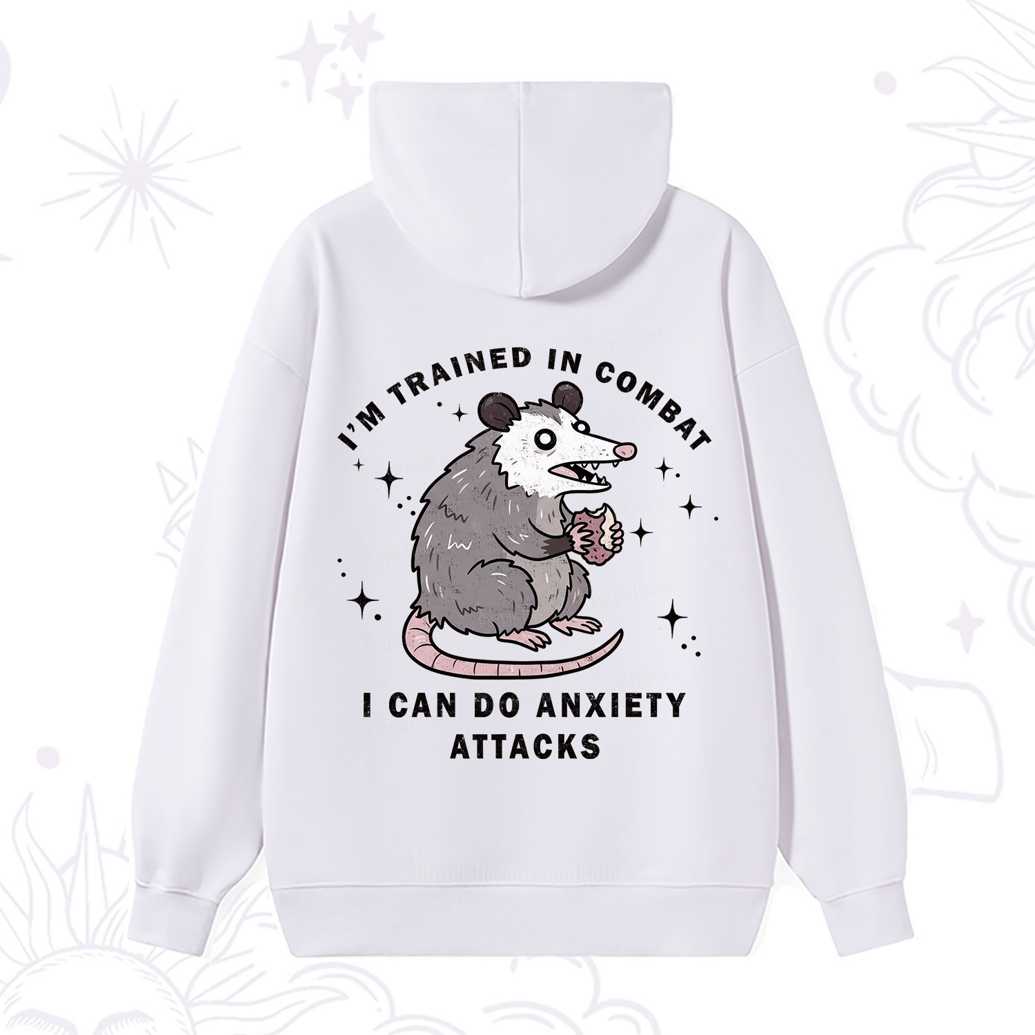 Purplehecate Anixety Attack Opossum Hoodie