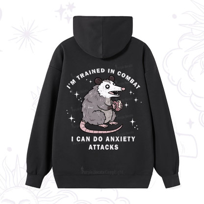 Purplehecate Anixety Attack Opossum Hoodie