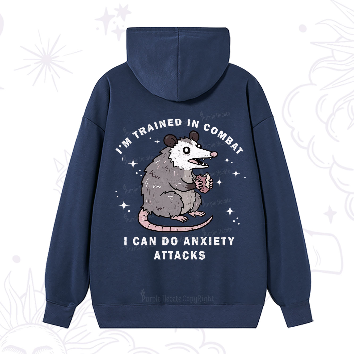 Purplehecate Anixety Attack Opossum Hoodie