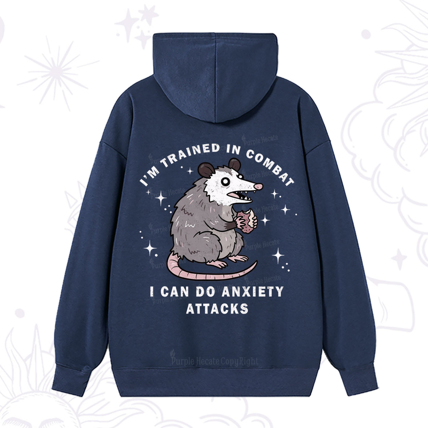 Purplehecate Anixety Attack Opossum Hoodie