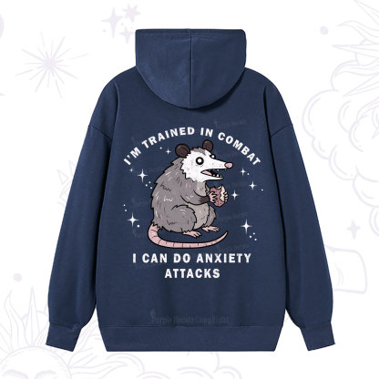 Purplehecate Anixety Attack Opossum Hoodie