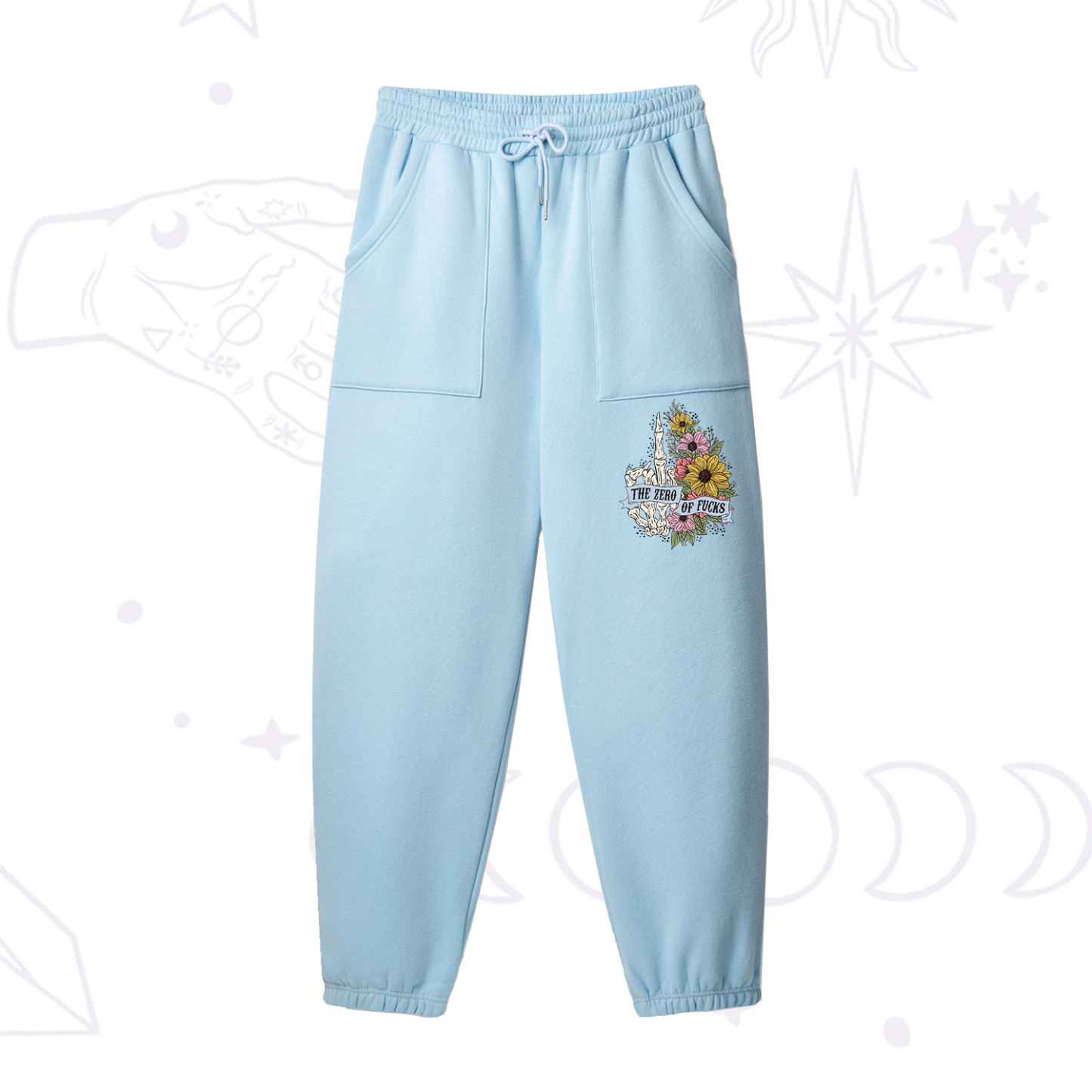 Purplehecate The Zero Of Fucks Fleece Sweatpants