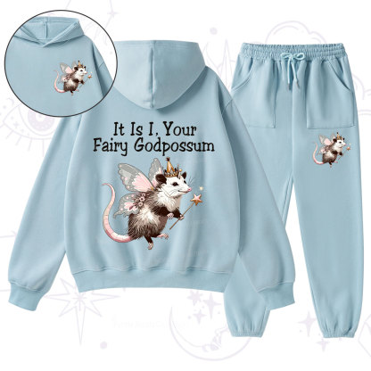Purplehecate It Is I Your Fairy Godpossum Fleece Hoodie Suit