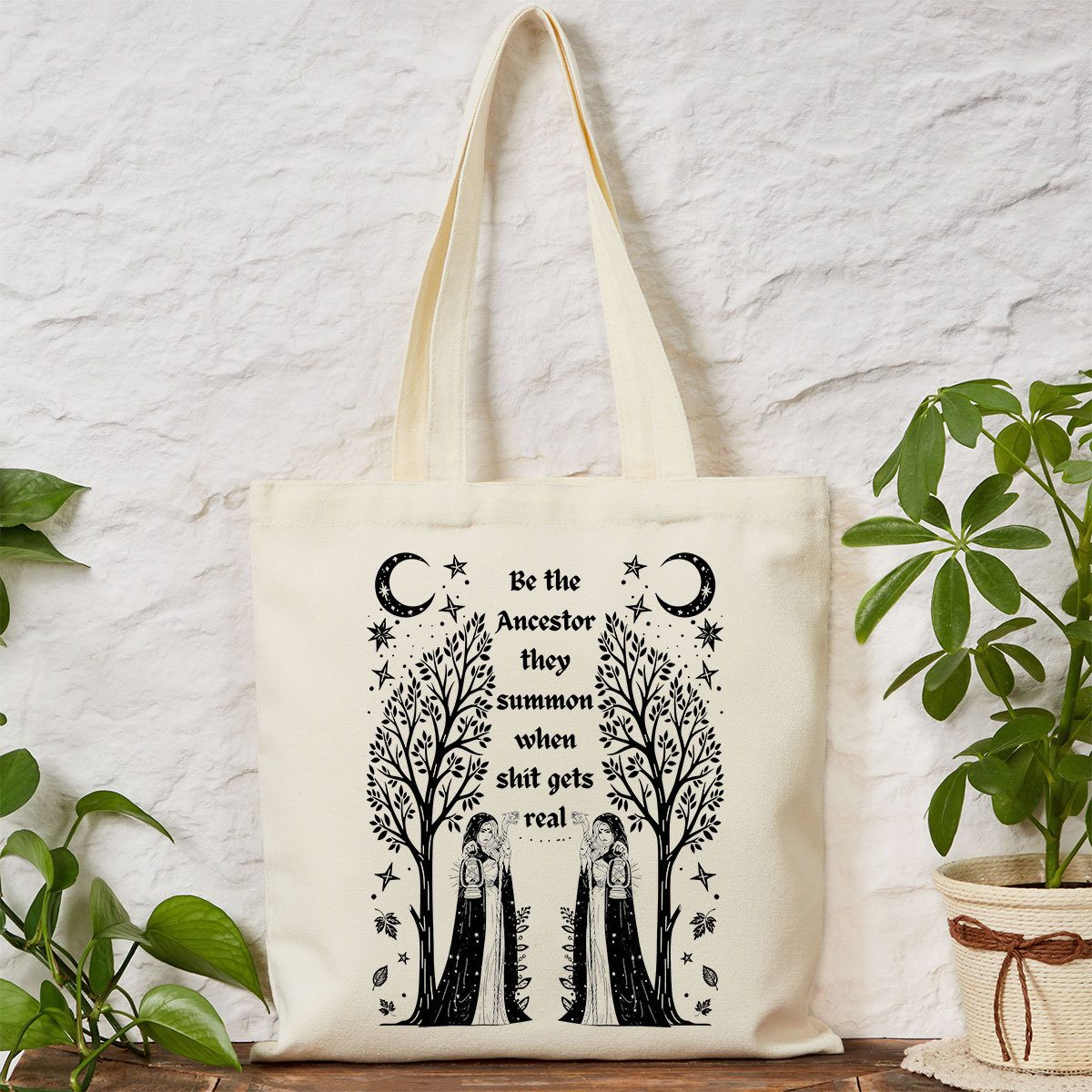 Purplehecate Be The Ancestor They Summon When Shit Gets Real Tote Bag