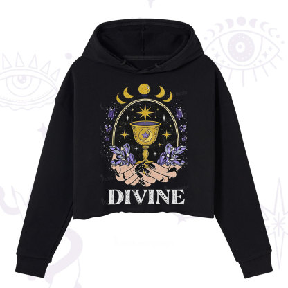 Purplehecate Divine Energy Crop Hoodie
