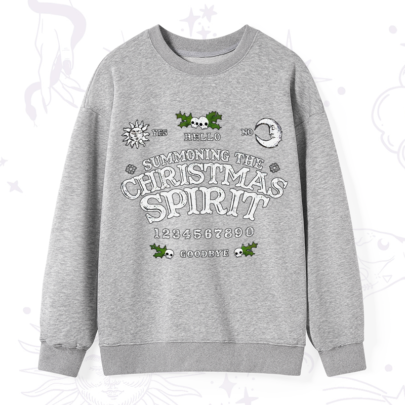 Purplehecate Summon The Christmas Spirit Sweatshirt