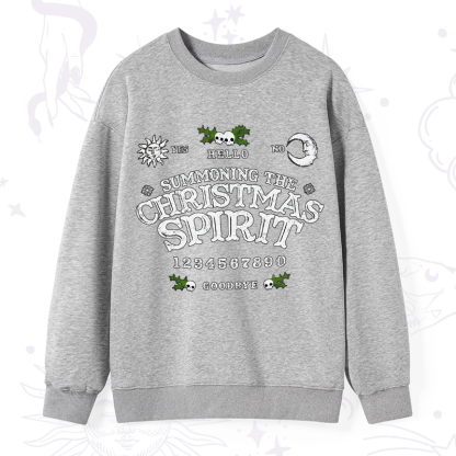 Purplehecate Summon The Christmas Spirit Sweatshirt