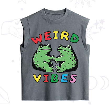 Purplehecate Weird Frog Vibes Vintage Washed Tank