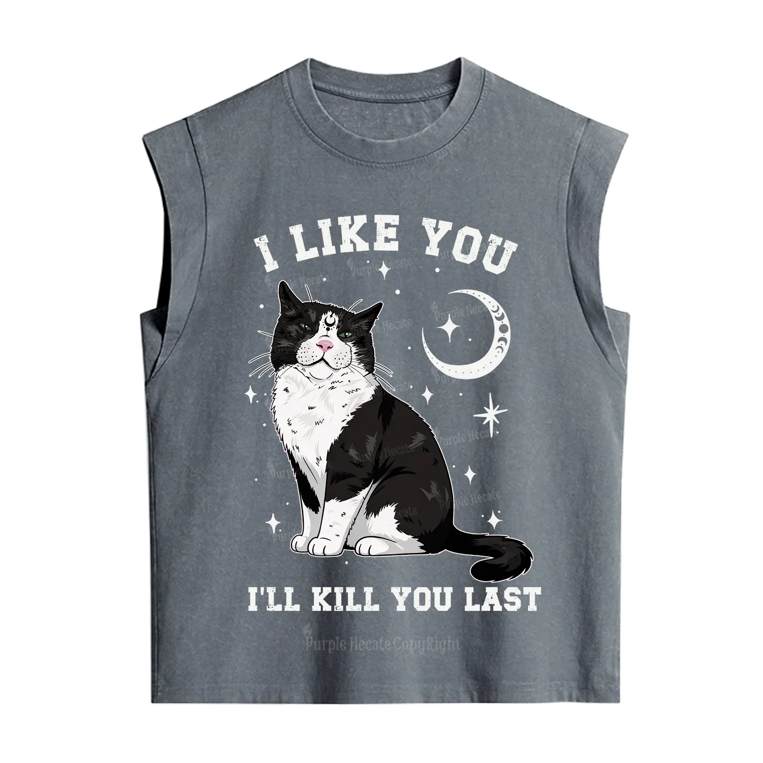 Purplehecate I Like You I'll Kill You Last Vintage Washed Tank