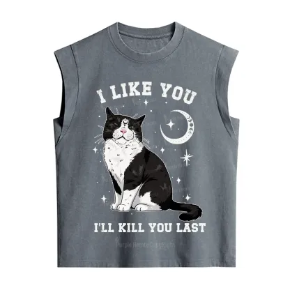 Purplehecate I Like You I'll Kill You Last Vintage Washed Tank