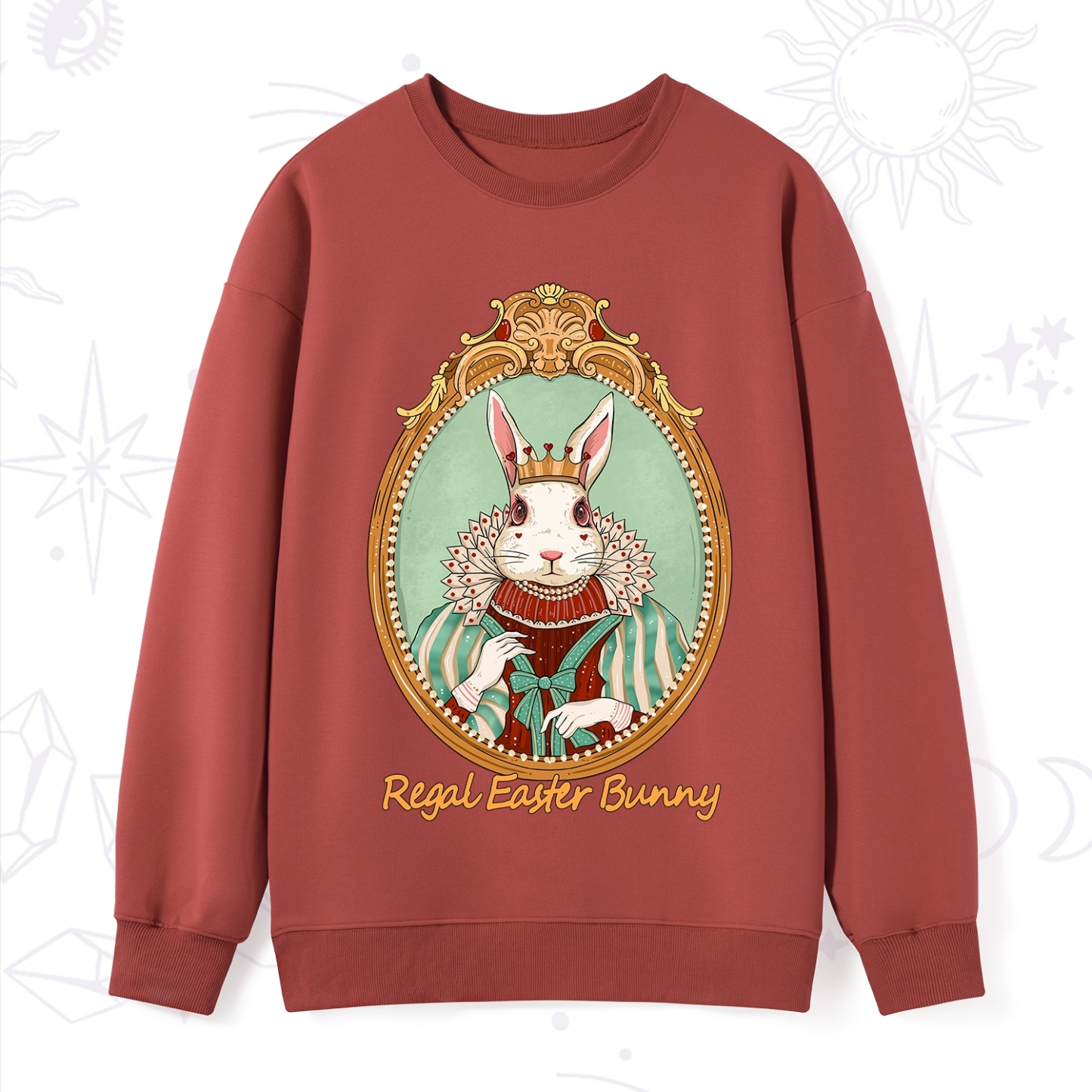 Purplehecate Regal Easter Bunny Sweatshirt