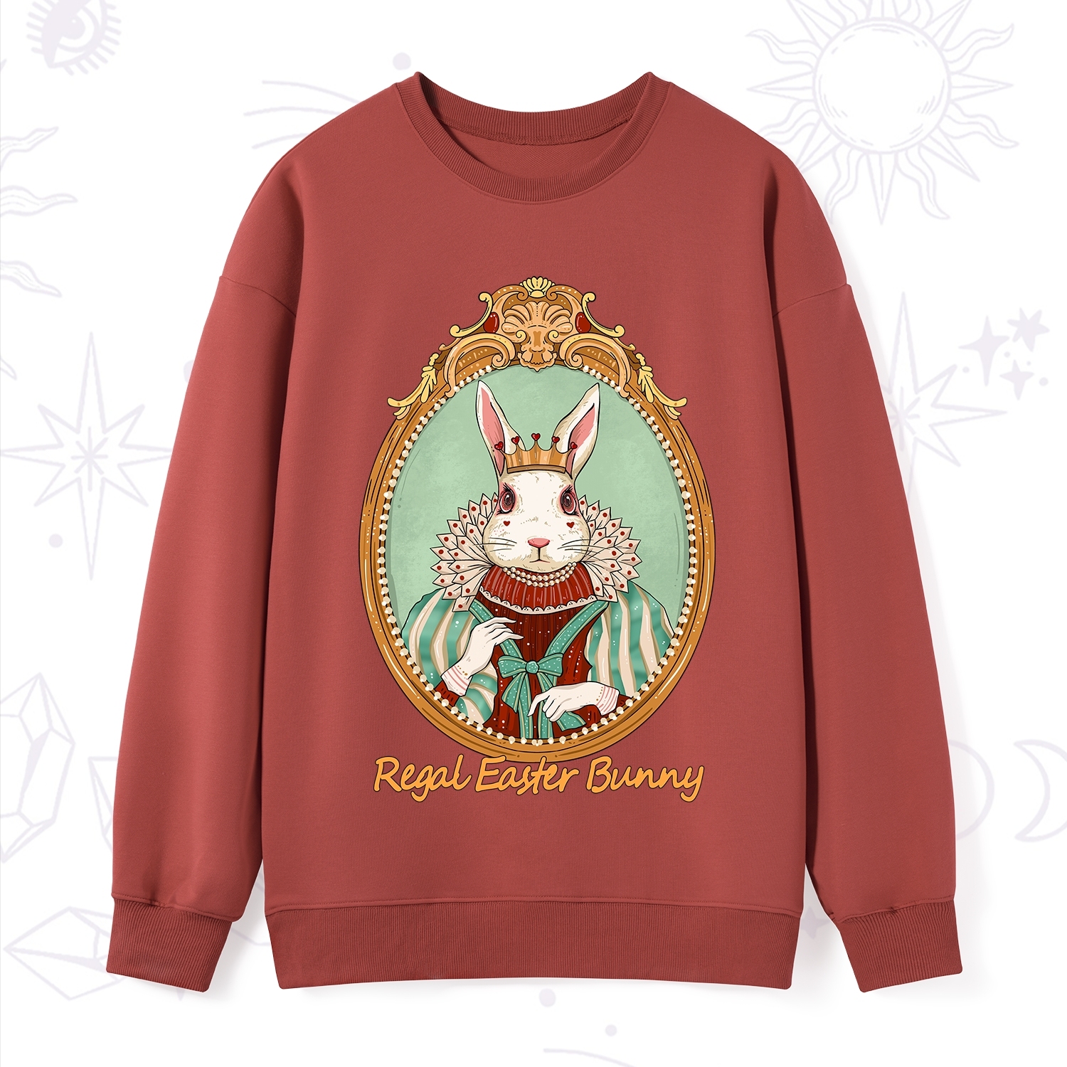 Purplehecate Regal Easter Bunny Sweatshirt