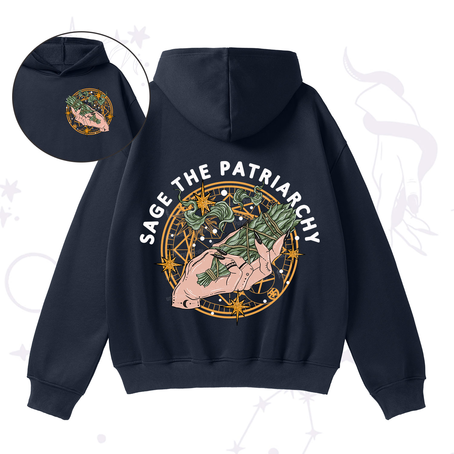 Purplehecate Sage The Patriarchy Fleece Hoodie Suit