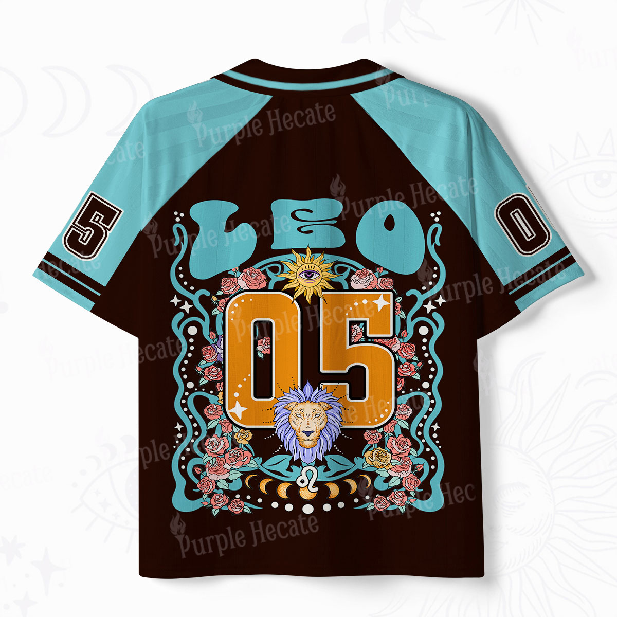 Purplehecate Leo Spirit Zodiac Polo Collar Unisex Jersey