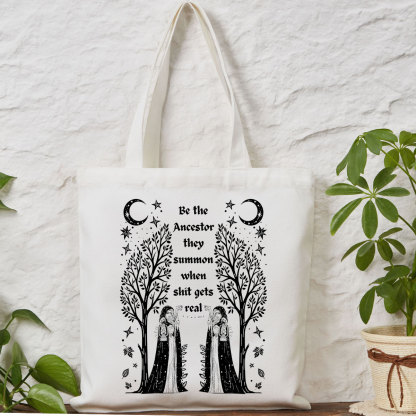 Purplehecate Be The Ancestor They Summon When Shit Gets Real Tote Bag