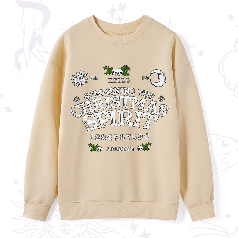Purplehecate Summon The Christmas Spirit Sweatshirt