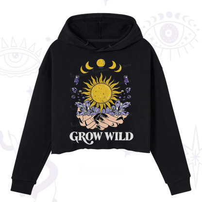 Purplehecate Grow Wild Crop Hoodie