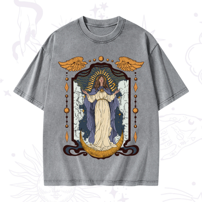 Purplehecate Holy Guardian Washed T-Shirt