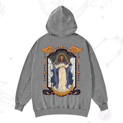Purplehecate Holy Guardian Washed Hoodie