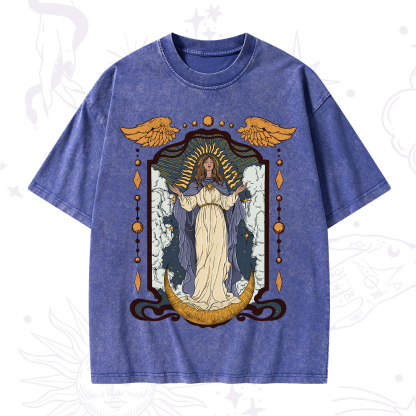 Purplehecate Holy Guardian Washed T-Shirt