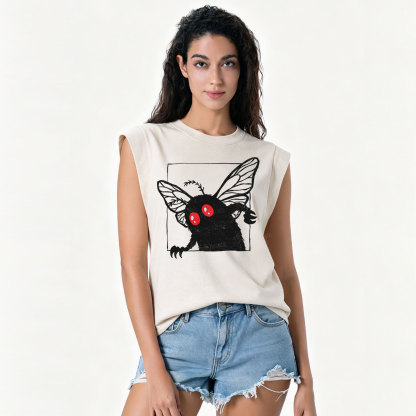 Purplehecate The Curious Mothman Vintage Washed Tank