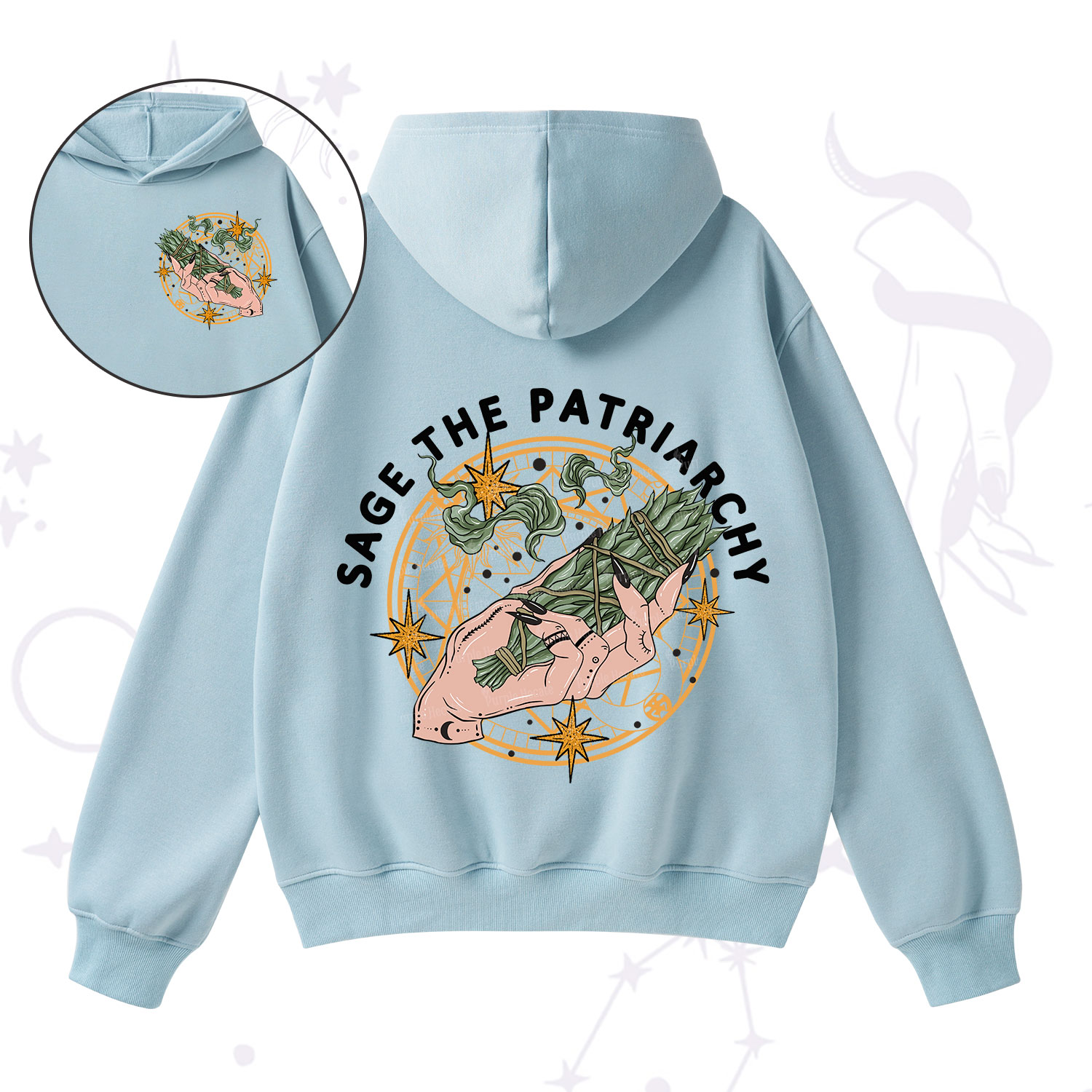 Purplehecate Sage The Patriarchy Fleece Hoodie Suit