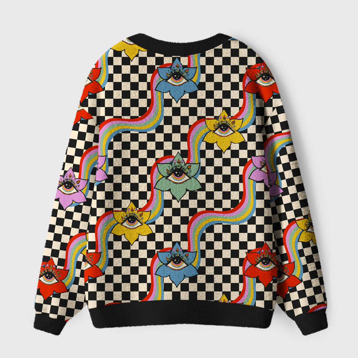 Purplehecate Cosmic Eye Garden Ugly Cardigan Sweaters