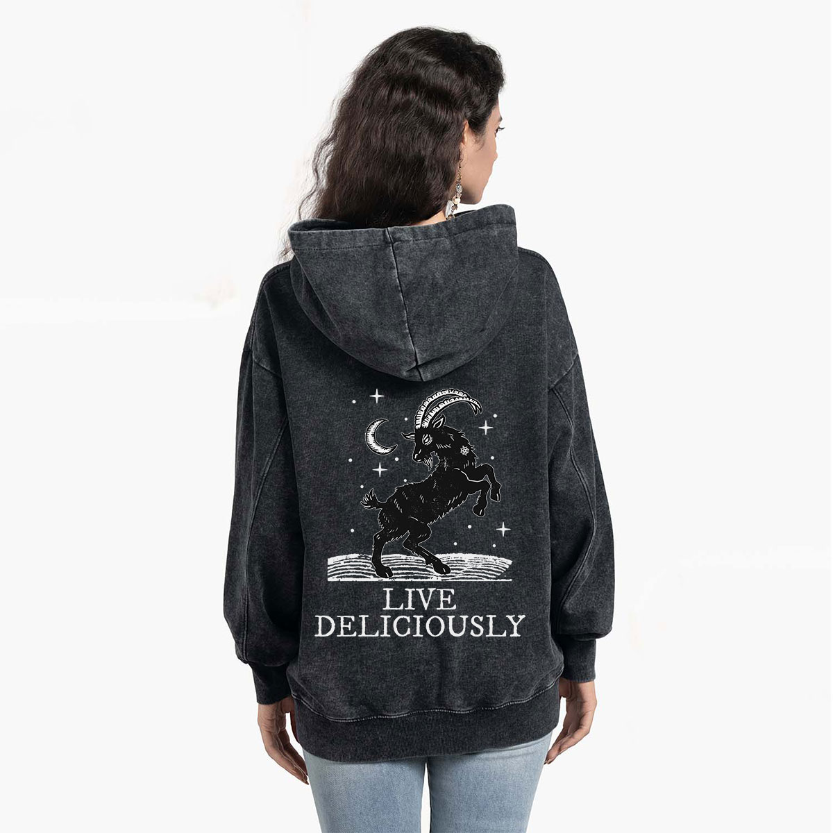 Purplehecate Live Deliciously Washed Hoodie