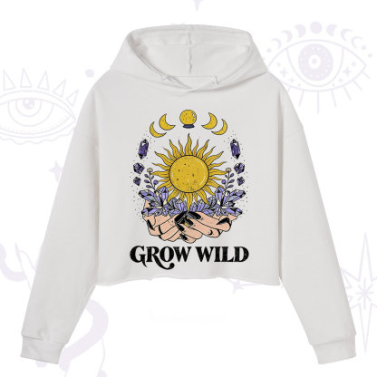 Purplehecate Grow Wild Crop Hoodie