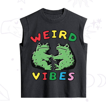Purplehecate Weird Frog Vibes Vintage Washed Tank