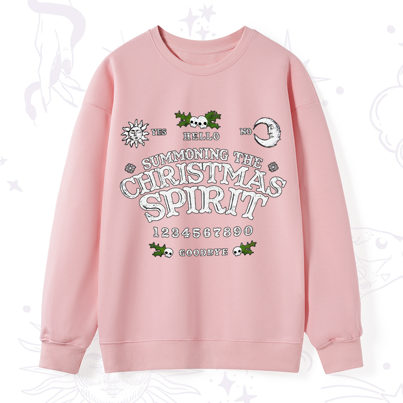 Purplehecate Summon The Christmas Spirit Sweatshirt