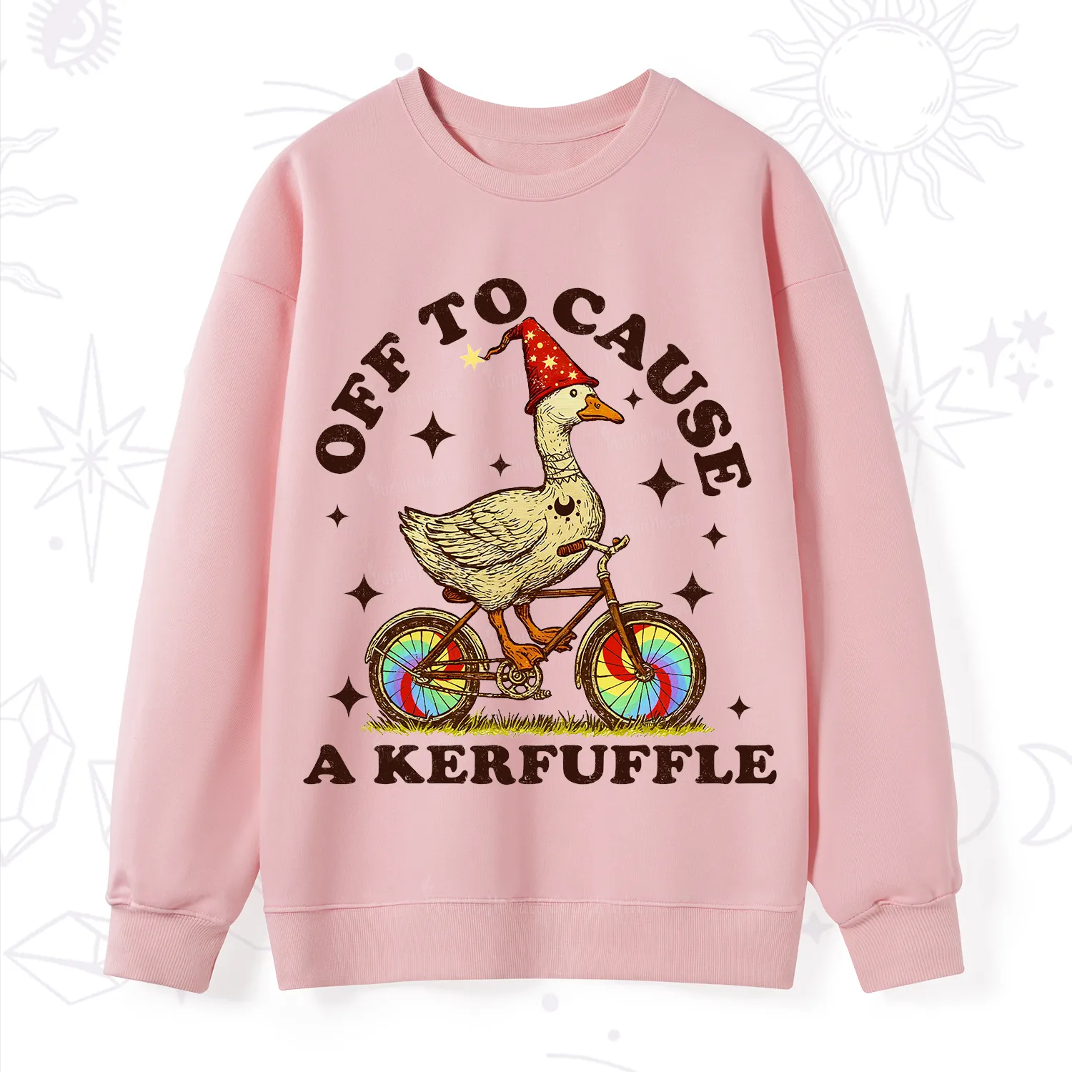 Purplehecate Off?to?Cause?a?Kerfuffle?Goose Sweatshirt
