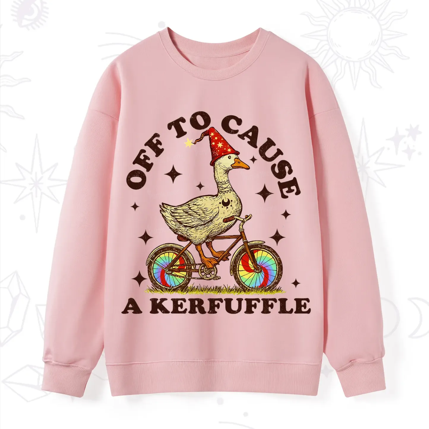 Purplehecate Off?to?Cause?a?Kerfuffle?Goose Sweatshirt