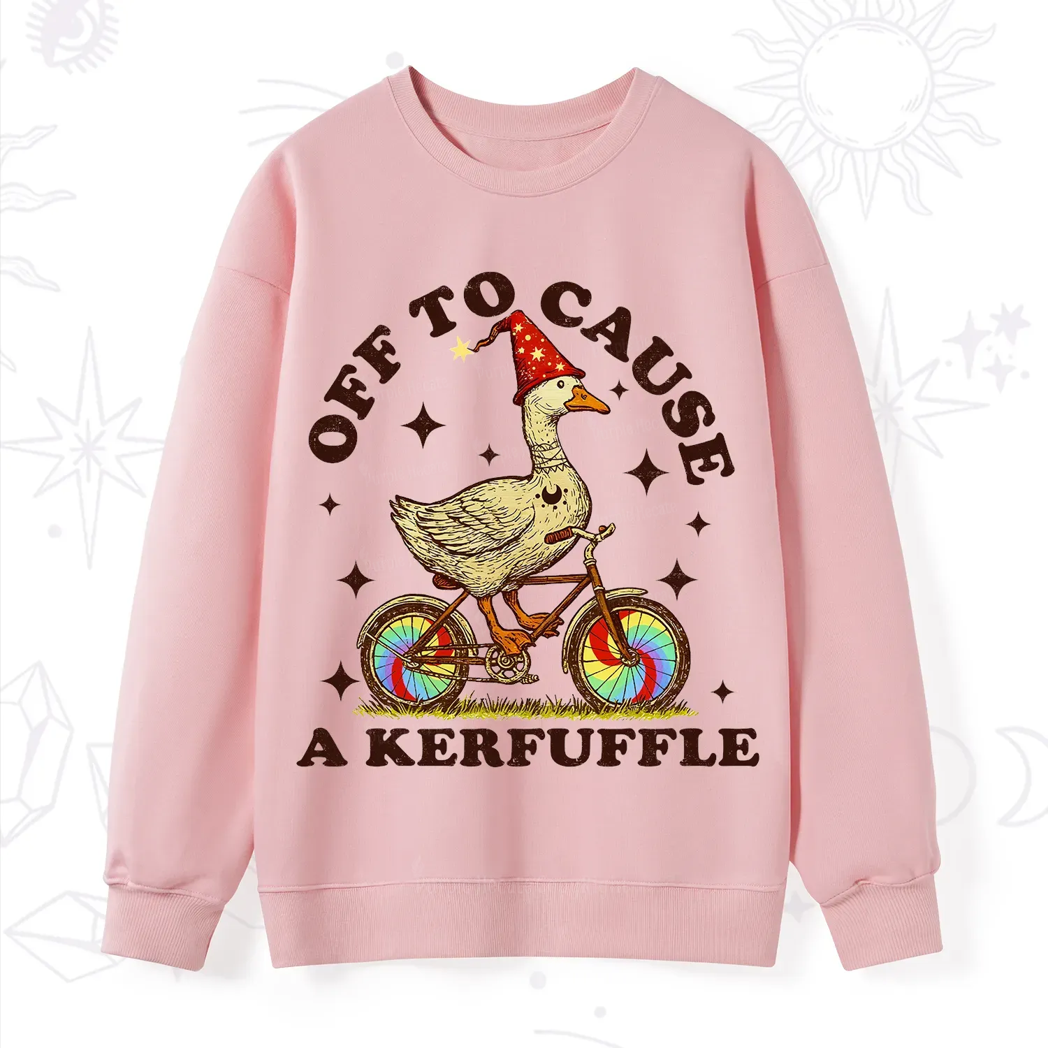 Purplehecate Off?to?Cause?a?Kerfuffle?Goose Sweatshirt