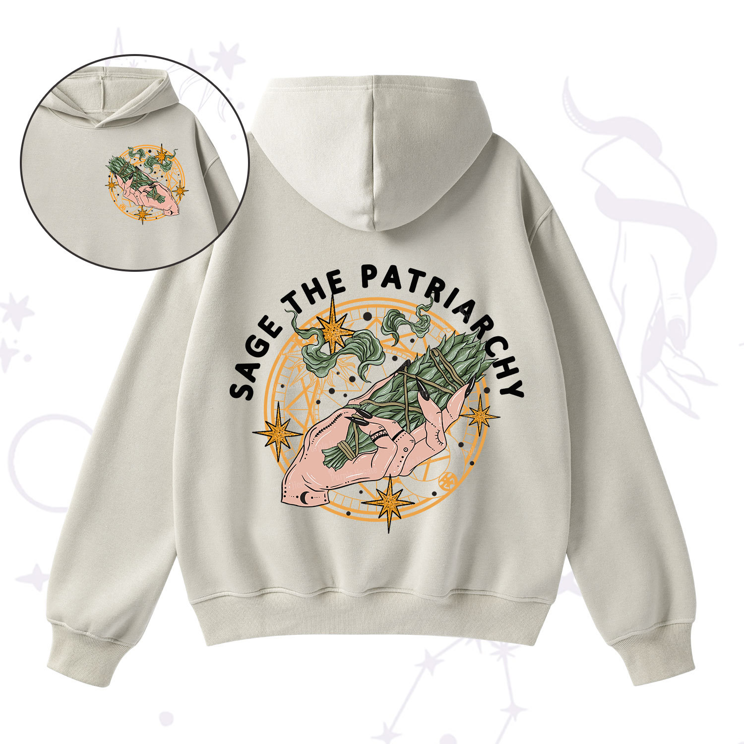 Purplehecate Sage The Patriarchy Fleece Hoodie Suit