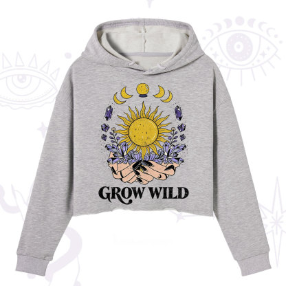 Purplehecate Grow Wild Crop Hoodie