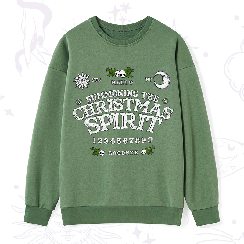 Purplehecate Summon The Christmas Spirit Sweatshirt