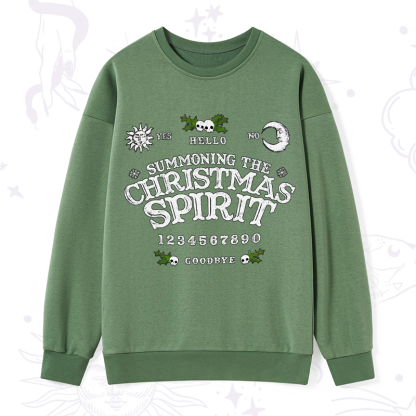 Purplehecate Summon The Christmas Spirit Sweatshirt