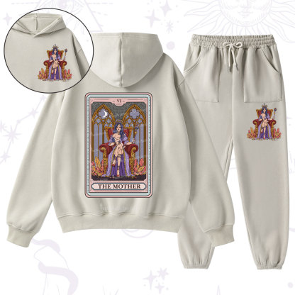 Purplehecate The Mother Tarot Card Fleece Hoodie Suit