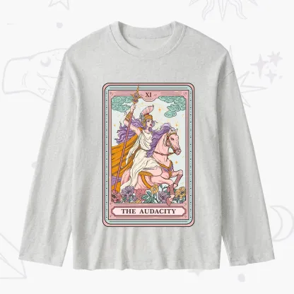 Purplehecate The Audacity Tarot Card Slub Long Sleeve T-Shirt