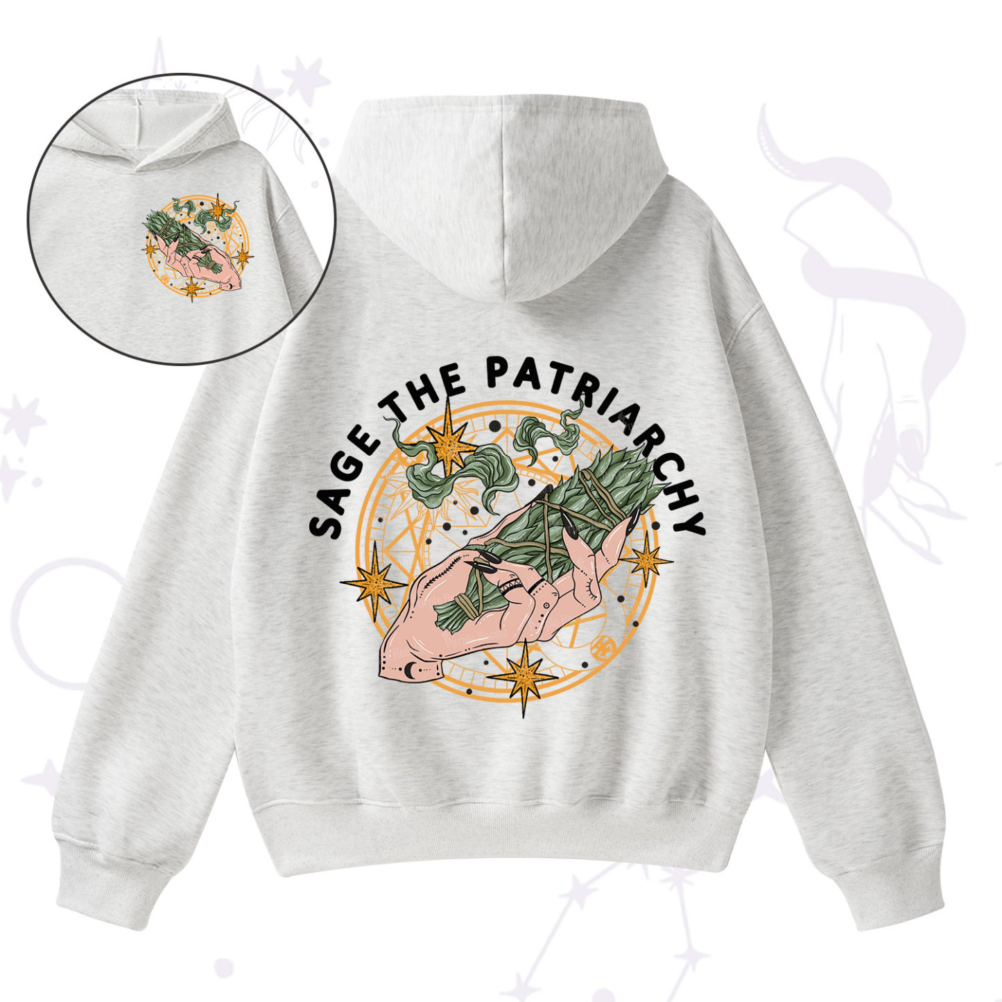 Purplehecate Sage The Patriarchy Fleece Hoodie Suit
