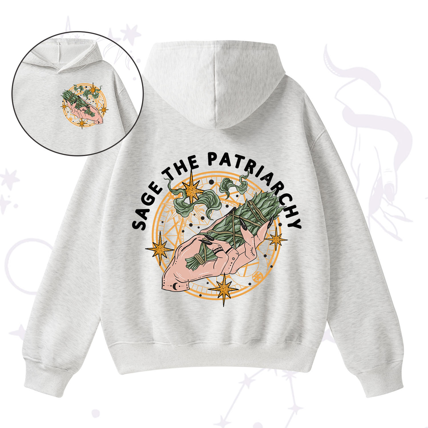 Purplehecate Sage The Patriarchy Fleece Hoodie Suit