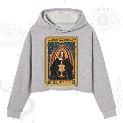 Purplehecate The Queen of Cups Tarot Crop Hoodie