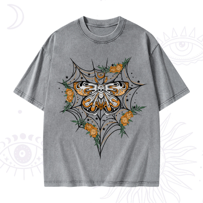Purplehecate Death Head Moth Washed T-Shirt
