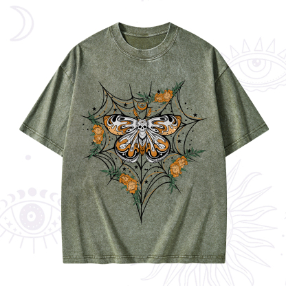 Purplehecate Death Head Moth Washed T-Shirt