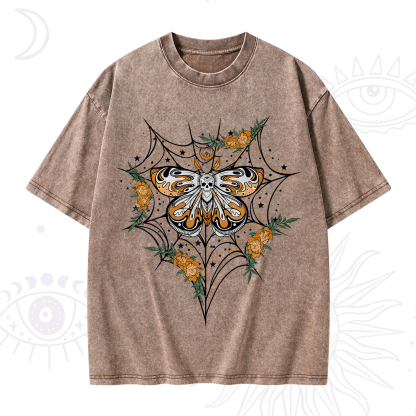 Purplehecate Death Head Moth Washed T-Shirt